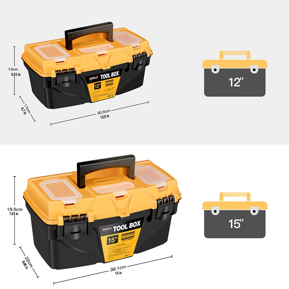 Power Tools Software - AIRAJ 15/12 Inch Hardware Tools Box,