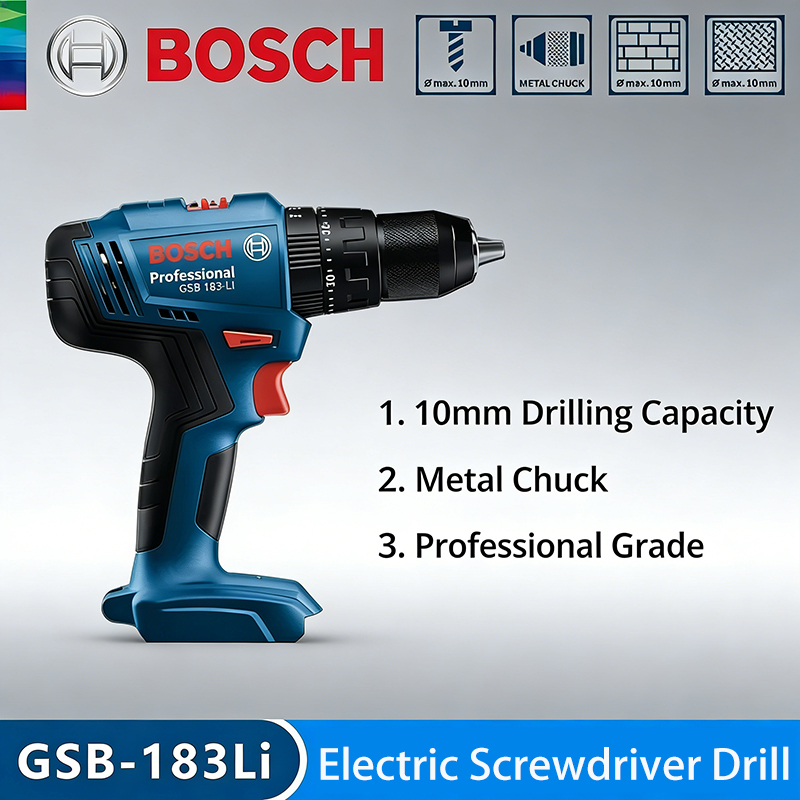 Power Tools Impact - Bosch GSB183-LI Electric Drill Screwdriver Cordless