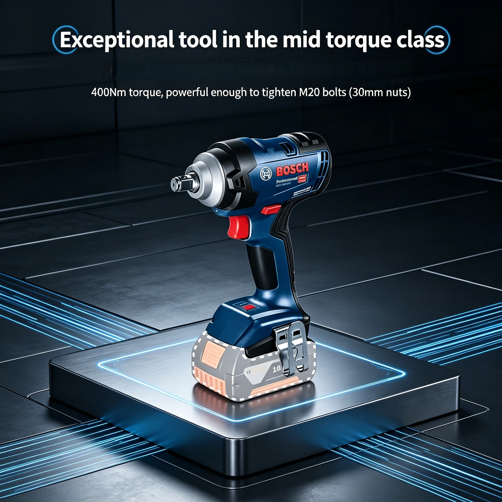 ‌Bosch GDS 18V-400 18V Brushle - Power Tools Impact recension och pris