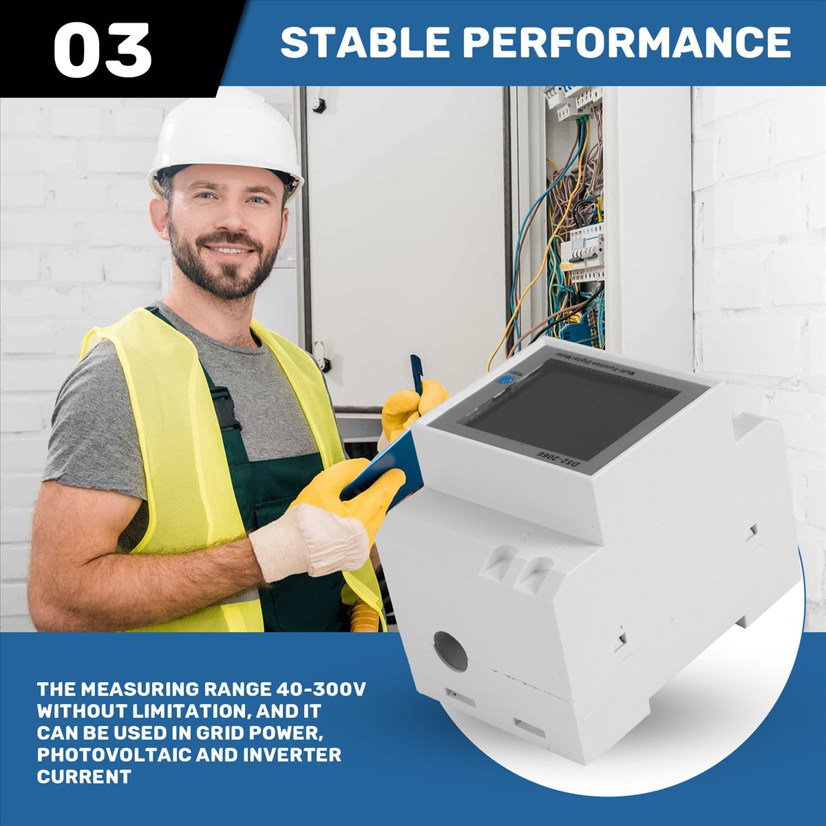 MALL Din Rail AC Monitor 6IN1  - Power Tools Mall recension och pris