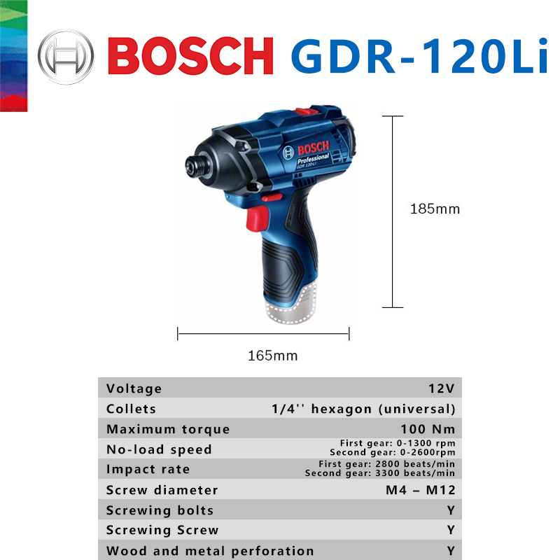 Bosch Original GDR 120-LI Rech - Power Tools Impact recension och pris