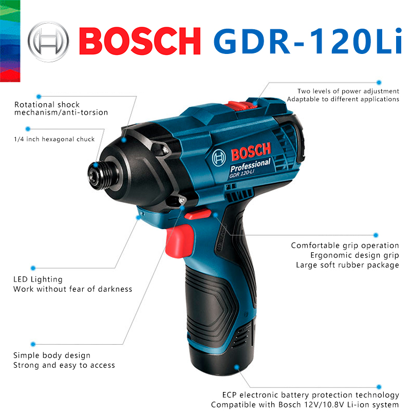 Bosch Original GDR 120-LI Rech - Power Tools Impact recension och pris