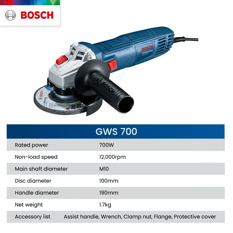 Bosch GWS 700 Angle Grinder Wi - Power Tools Used recension och pris