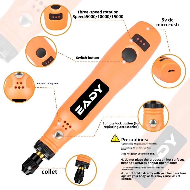USB Cordless Rotary Tool Kit – - Power Tools Used recension och pris