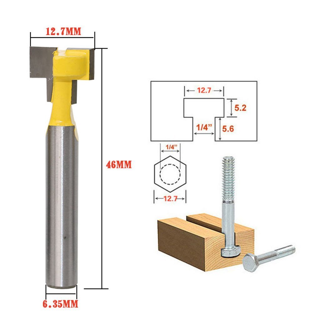 A11I 1/4 inch Shank T-Slot Cut - Power Tools Router recension och pris