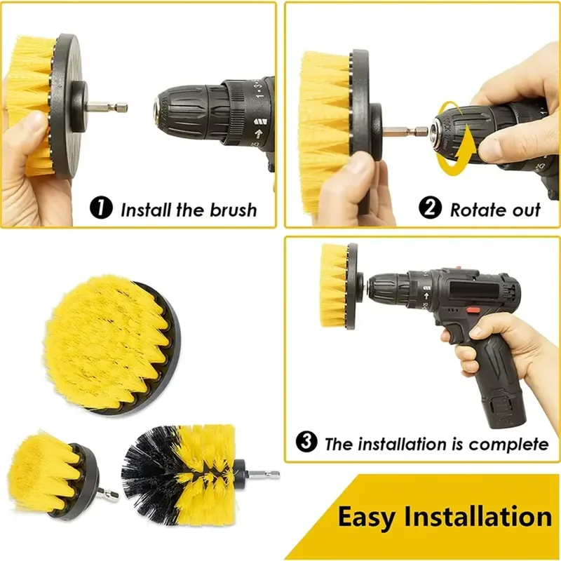3 pcs/set drill brush set powe - Power Tools Router recension och pris