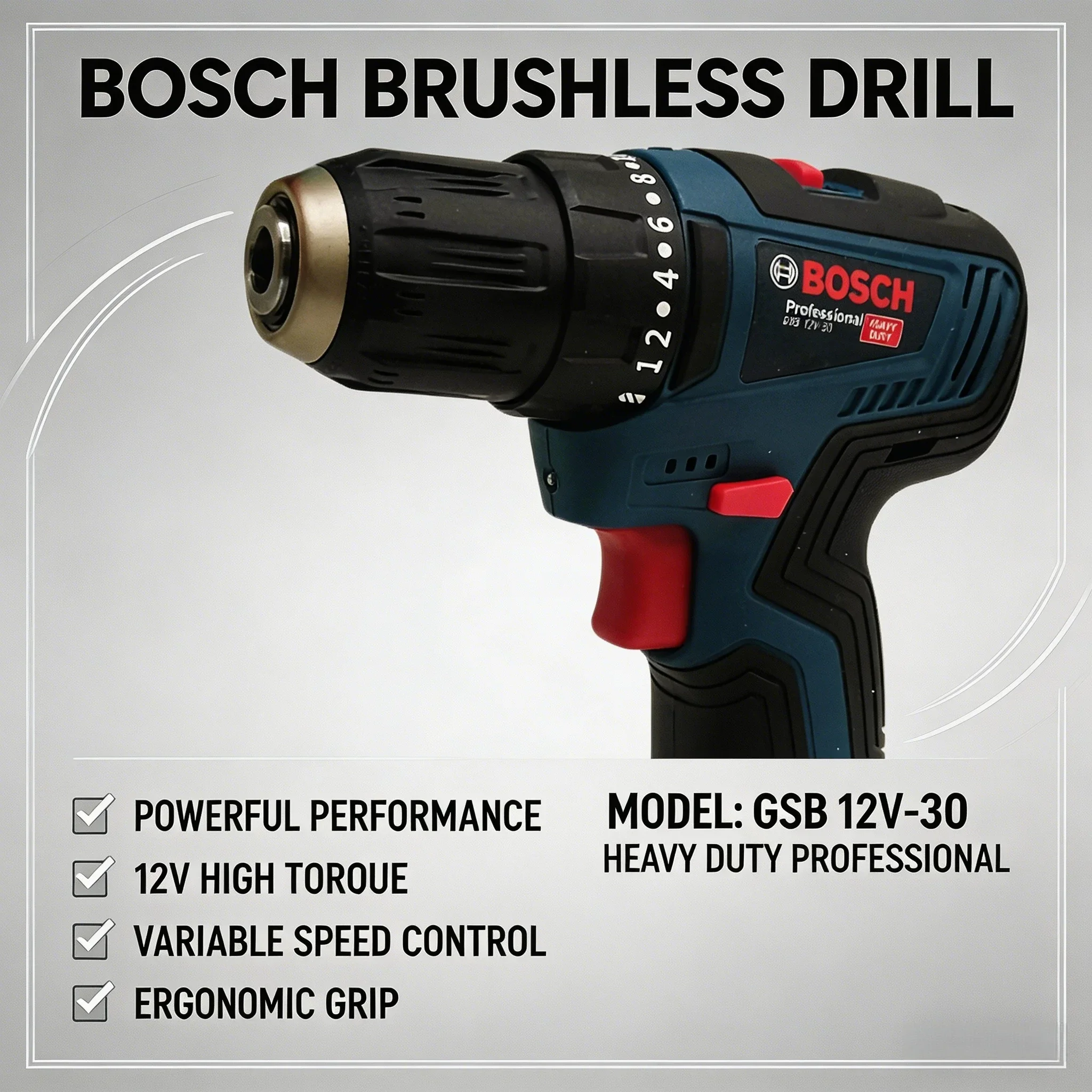 Bosch-GSB 12V-30 Professional  - Power Tools Used recension och pris
