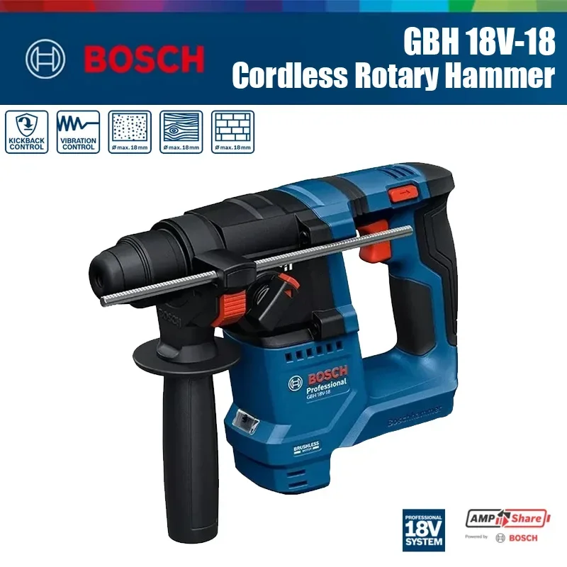 Bosch GBH 18V-18 Cordless Rota - Power Tools Impact recension och pris