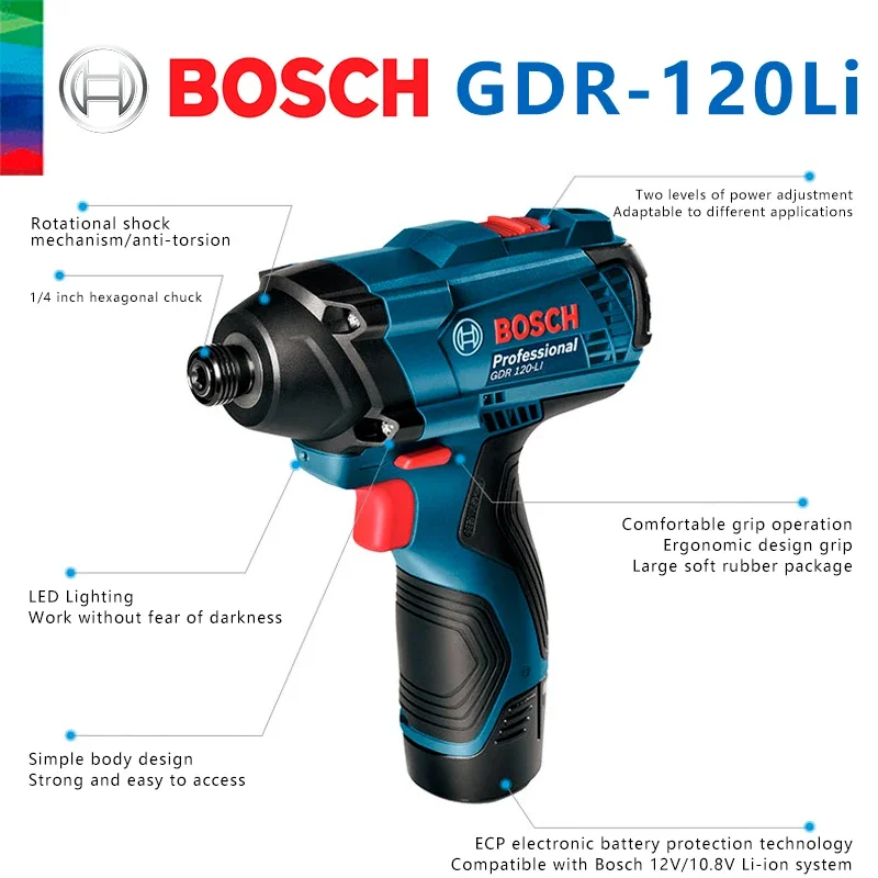 Bosch Original GDR 120-LI Rech - Power Tools Impact recension och pris