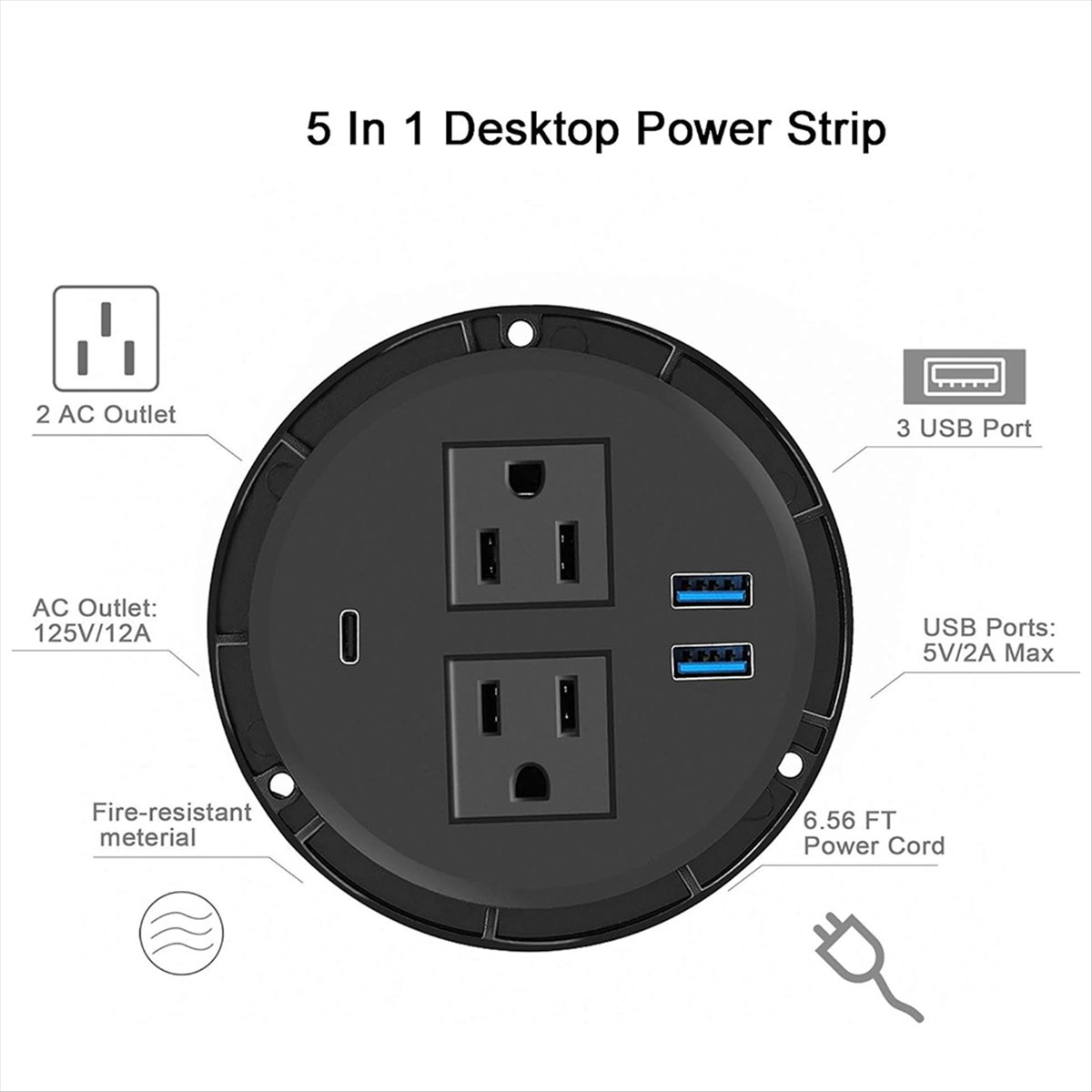 MALL Power Grommet with USB fo - Power Tools Mall recension och pris