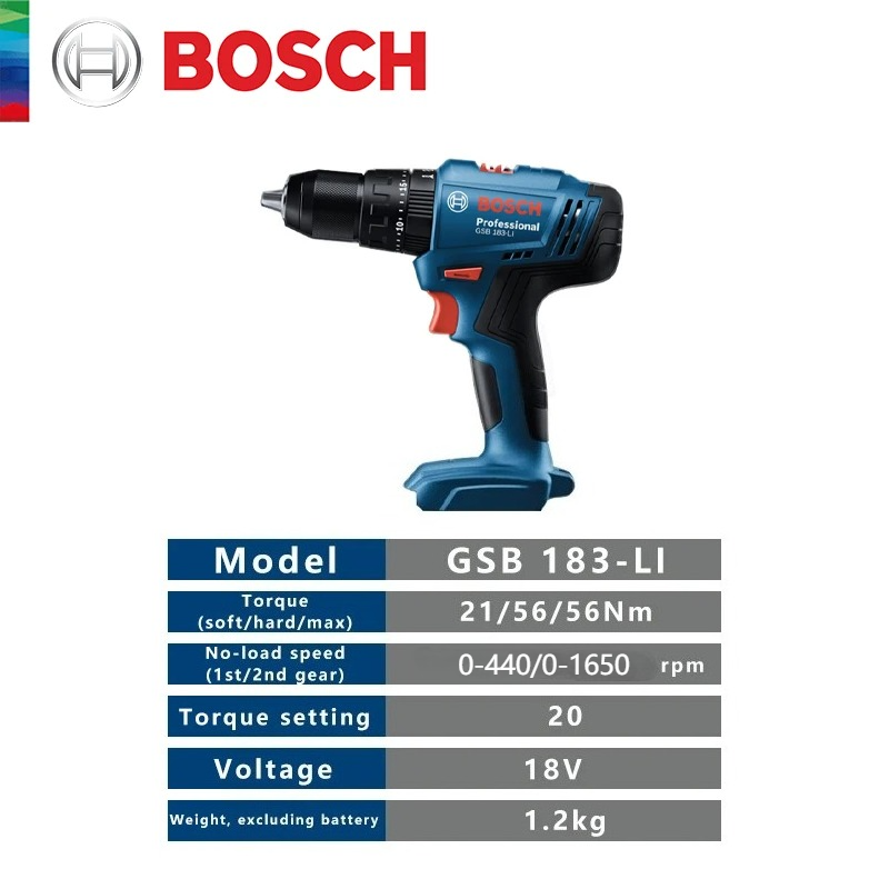 Bosch Electric Drill GSB183-LI - Power Tools Impact recension och pris