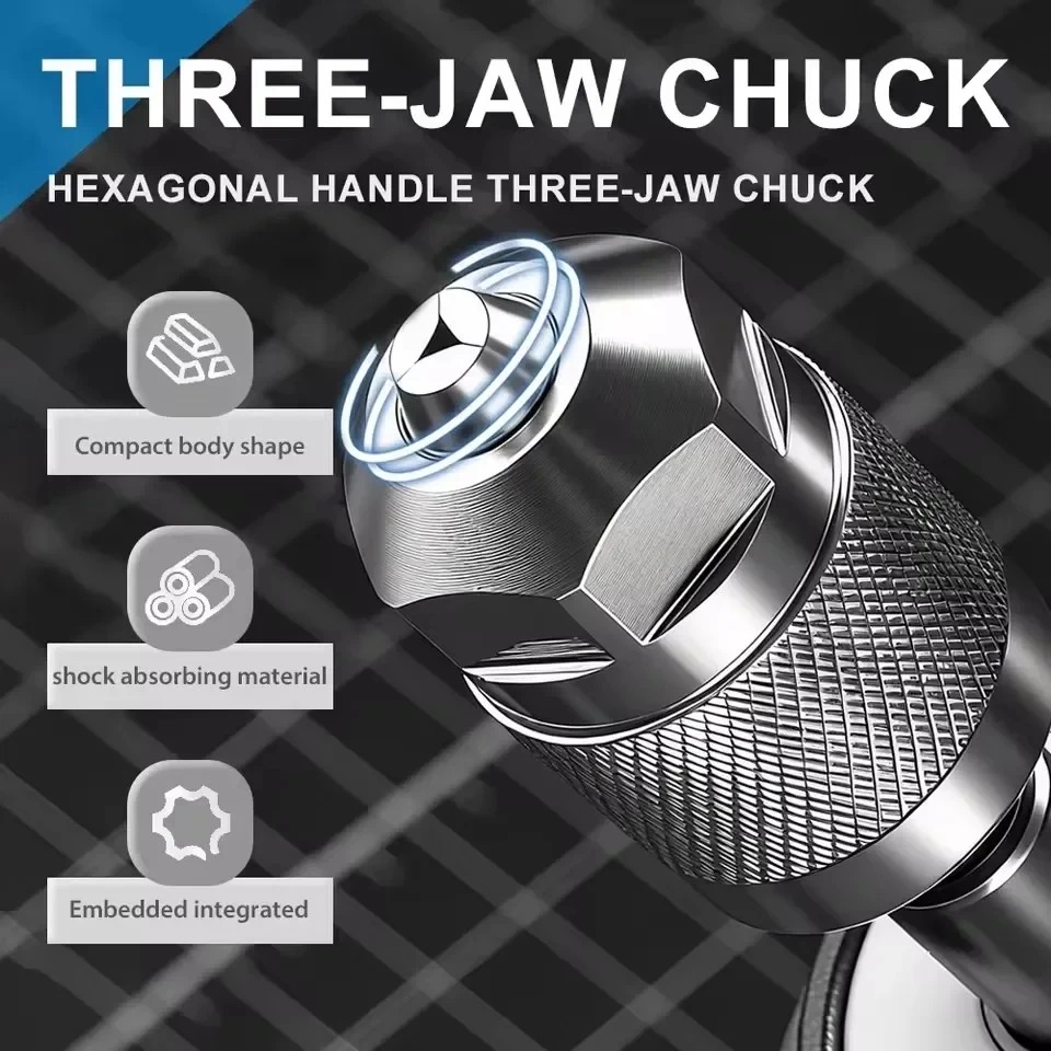 3-Jaw Keyless Drill Chuck Adap - Power Tools Used recension och pris