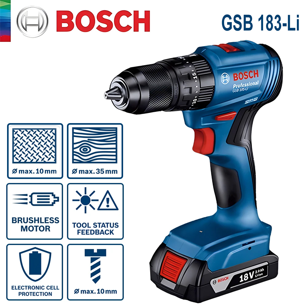 Bosch GSB 183-LI Electric Dril - Power Tools Impact recension och pris